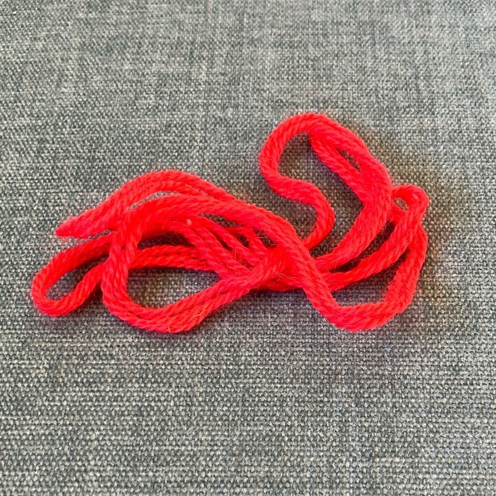 Red Needlepoint Thread Yarn